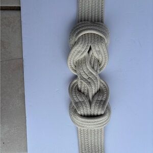 H&M Cream Woven Belt